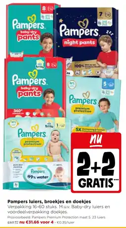 Jumbo Pampers luiers, broekjes en doekjes aanbieding