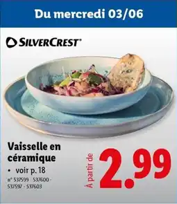 Lidl Silvercrest Vaisselle en céramique aanbieding