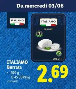 Lidl Italiamo Burrata aanbieding