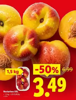 Lidl Nectarines XXL aanbieding