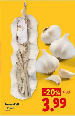 Lidl Tresse d'ail aanbieding