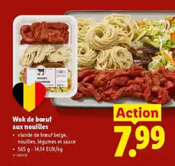 Lidl Wok de boeuf aux nouilles aanbieding