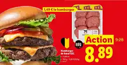 Lidl Hamburger de bœuf XXL aanbieding