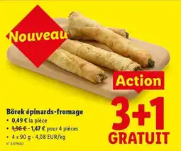 Lidl Börek épinards-fromage aanbieding