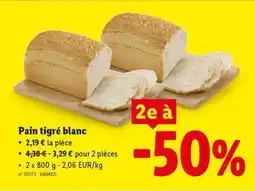 Lidl Pain tigré blanc aanbieding