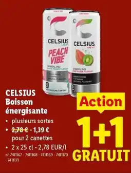 Lidl Celsius Boisson énergisante aanbieding