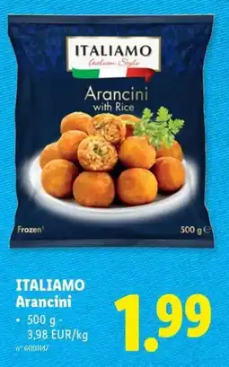 Lidl Italiamo Arancini aanbieding