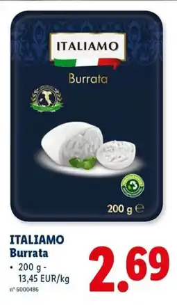 Lidl Italiamo Burrata aanbieding