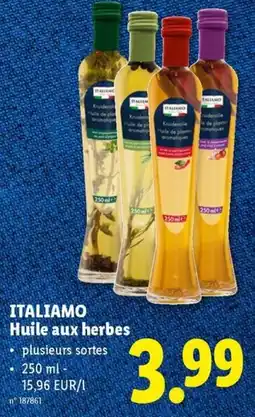 Lidl Italiamo Huile aux herbes aanbieding