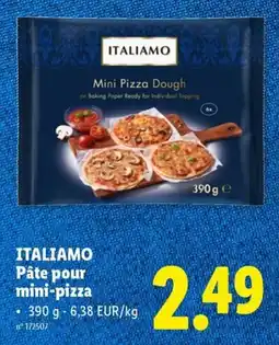 Lidl Italiamo Pâte pour mini-pizza aanbieding