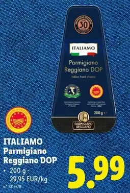 Lidl Italiamo Parmigiano Reggiano DOP aanbieding