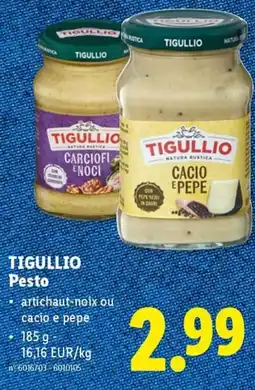 Lidl Tigullio Pesto aanbieding