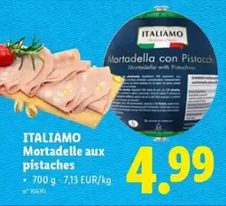 Lidl Italiamo Mortadelle aux pistaches aanbieding
