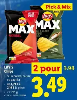 Lidl Lay's Chips aanbieding