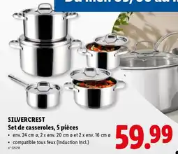Lidl Silvercrest Set de casseroles aanbieding