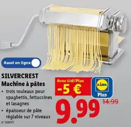 Lidl Silvercrest Machine à Pâtes aanbieding