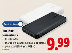 Lidl Tronic Powerbank aanbieding
