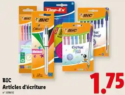 Lidl BiC Articles d'écriture aanbieding