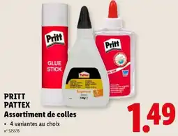Lidl Pritt Pattex Assortiment de Colles aanbieding