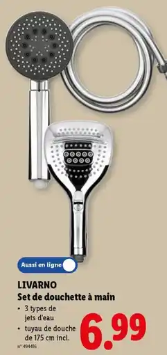 Lidl Livarno Set de Douchette à Main aanbieding