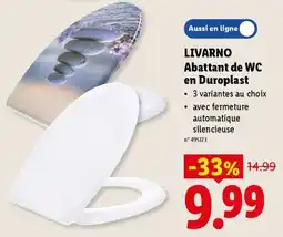 Lidl Livarno Abattant de WC en Duroplast aanbieding