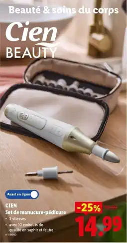 Lidl Cien Set de Manucure - Pédicure aanbieding