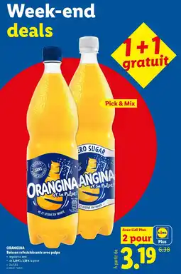 Lidl Orangina Boisson Rafraîchissante Avec Pulpe aanbieding