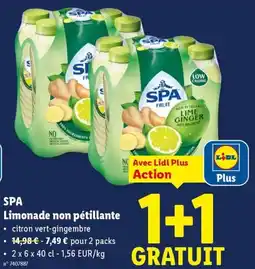Lidl Spa Limonade Non Pétillante aanbieding