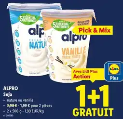 Lidl Alpro Soja aanbieding