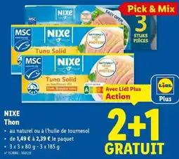 Lidl Nixe Thon aanbieding