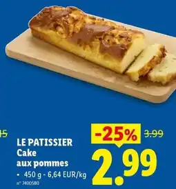 Lidl Le Patissier Cake aux Pommes aanbieding