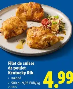 Lidl Filet de Cuisse de Poulet Kentucky Rib aanbieding