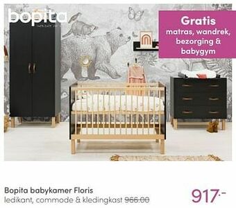 Baby & Tiener Bopita babykamer floris aanbieding