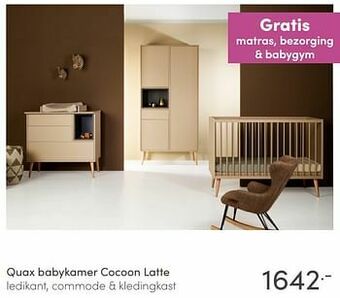 Baby & Tiener Quax babykamer cocoon latte aanbieding