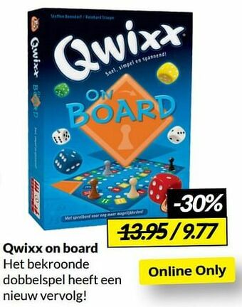 Boekenvoordeel Qwixx on board aanbieding