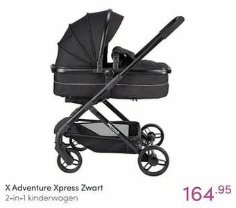 Baby & Tiener X adventure xpress zwart 2-in-1 kinderwagen aanbieding