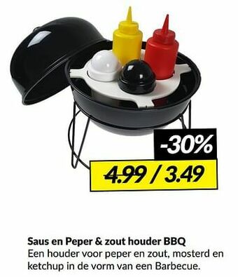 Boekenvoordeel Saus en peper + zout houder bbq aanbieding