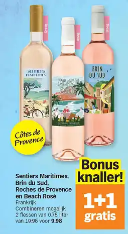 Albert Heijn Sentiers Maritimes, Brin du Sud, Roches de Provence en Beach Rosé aanbieding
