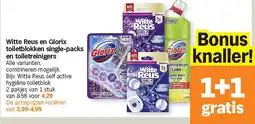 Albert Heijn Witte Reus en Glorix toiletblokken single-packs en toiletreinigers aanbieding