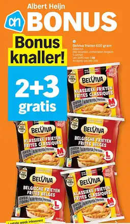 Albert Heijn Belviva frieten 600 gram aanbieding
