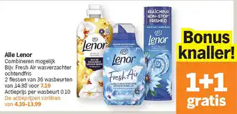 Albert Heijn Alle Lenor aanbieding