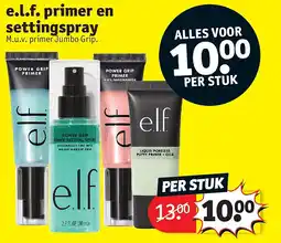 Kruidvat e.l.f. primer en settingspray aanbieding