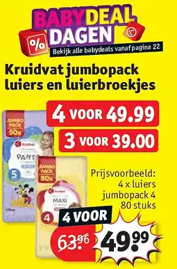 Kruidvat Kruidvat jumbopack luiers en luierbroekjes aanbieding