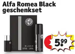 Kruidvat Alfa Romea Black geschenkset aanbieding