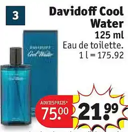 Kruidvat Davidoff Cool Water aanbieding