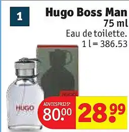 Kruidvat Hugo Boss Man aanbieding