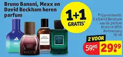 Kruidvat Bruno Banani, Mexx en David Beckham heren parfum aanbieding