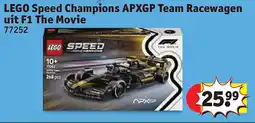Kruidvat LEGO Speed Champions APXGP Team Racewagen uit F1 The Movie aanbieding
