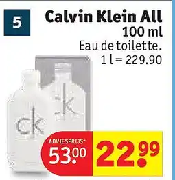 Kruidvat Calvin Klein All aanbieding