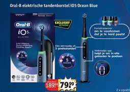 Kruidvat Oral-B elektrische tandenborstel iO5 Ocean Blue aanbieding